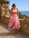 Robe Midi Rosalie Poudrée