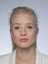 Voilette de mariée ornée de strass – P-76037