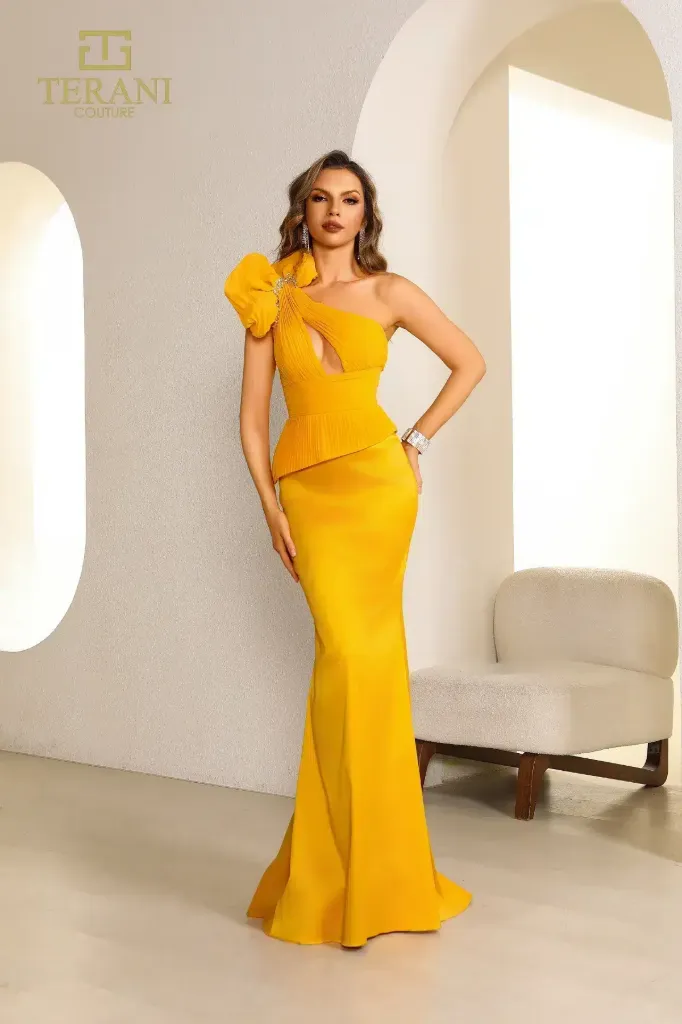 [251E4578] Assymetric Sleeveless Sheath Evening Dress