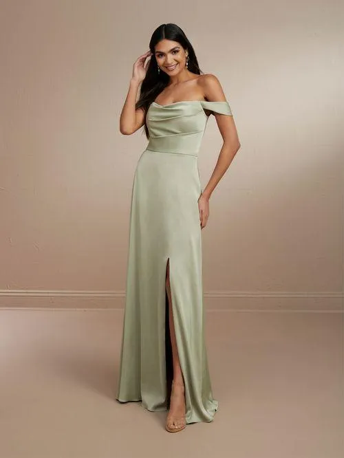 Robe fourreau en charmeuse mate extensible — 22180